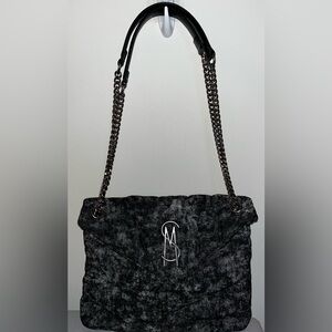 Steve Madden Black Denim Shoulder Bag